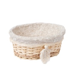 Basket WILLI TASSEL 30x23xH13cm