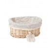 Basket WILLI TASSEL 18x16xH12cm