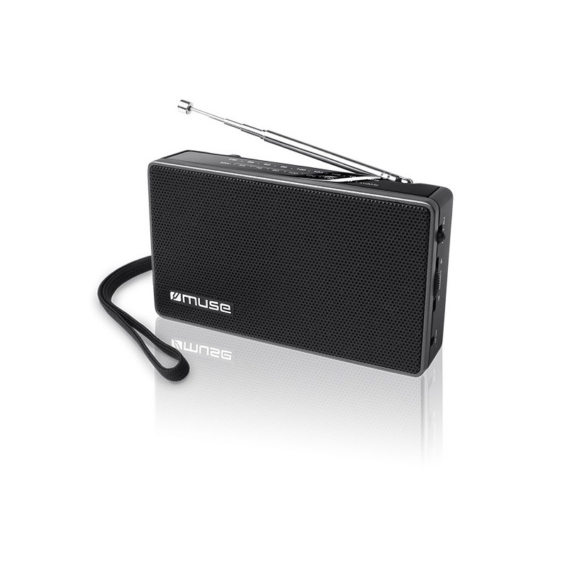 Muse M-030R 2-band portable radio Black