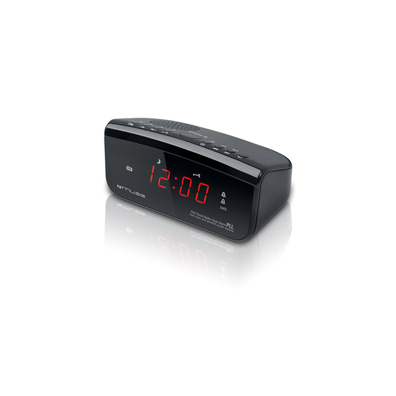 Muse Clock radio PLL M-12CR Alarm function Black