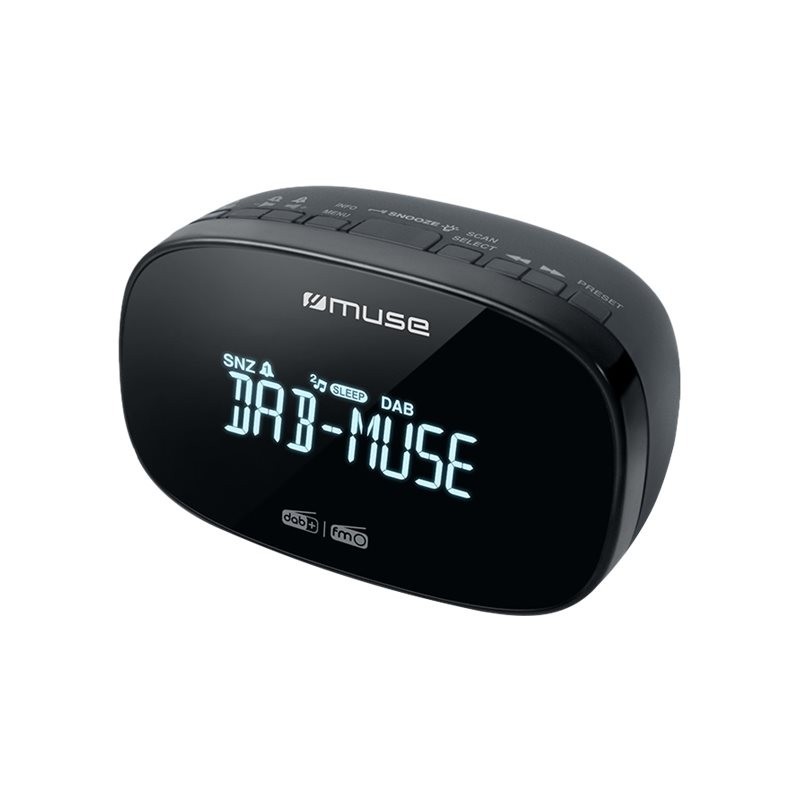 Muse DAB+/FM Dual Alarm Clock Radio M-150 CDB Alarm function AUX in Black