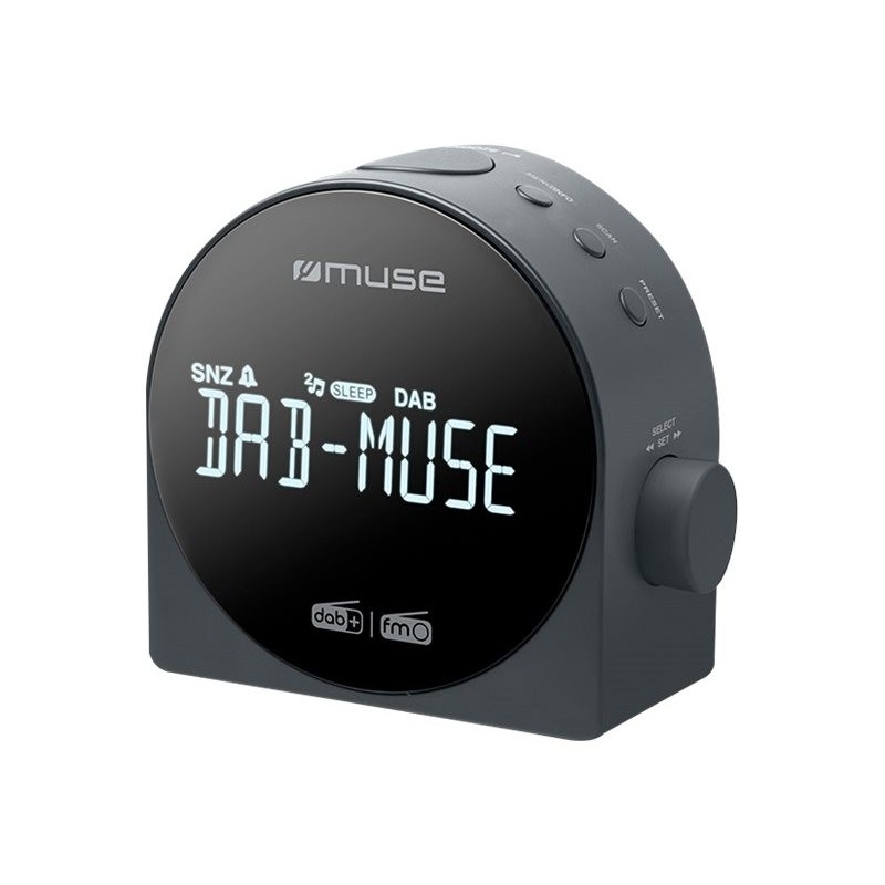 Muse M-185 CDB DAB/DAB+ DUAL Alarm Clock Radio, Portable, Black Muse M-185 CDB Alarm function Black