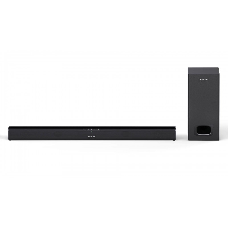 Sharp HT-SBW110 2.1 Slim Soundbar Black No AUX in Bluetooth Wireless connection