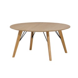 Coffee table HELENA D80xH45cm, oak