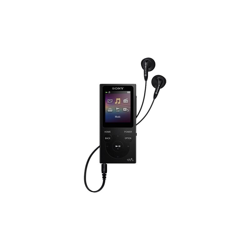 Sony Walkman NW-E394B MP3 Player with FM radio, 8GB, Black MP3 Player with FM radio Walkman NW-E394B Internal