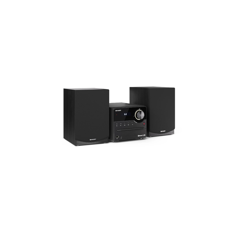 Sharp XL-B512(BK) Hi-Fi Micro System, CD/FM/USB/Bluetooth v5.0, 45W, Black Sharp Hi-Fi Micro System XL-B512(BK) |