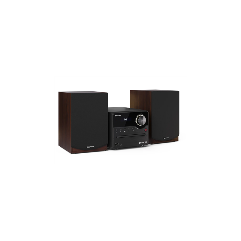 Sharp XL-B512(BR) Hi-Fi Micro System, CD/FM/USB/Bluetooth v5.0, 45W, Brown Sharp Hi-Fi Micro System XL-B512(BR) |