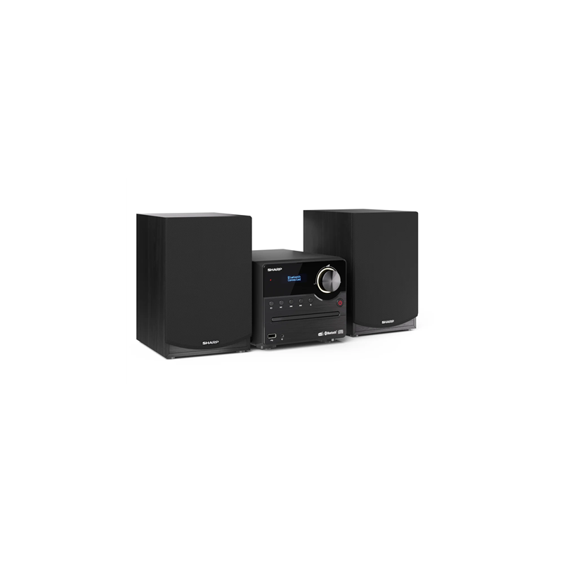 Sharp XL-B517D(BK) Hi-Fi Micro System, CD/FM/USB/Bluetooth v5.0, Aux-in, 45W, Black Sharp Hi-Fi Micro System |