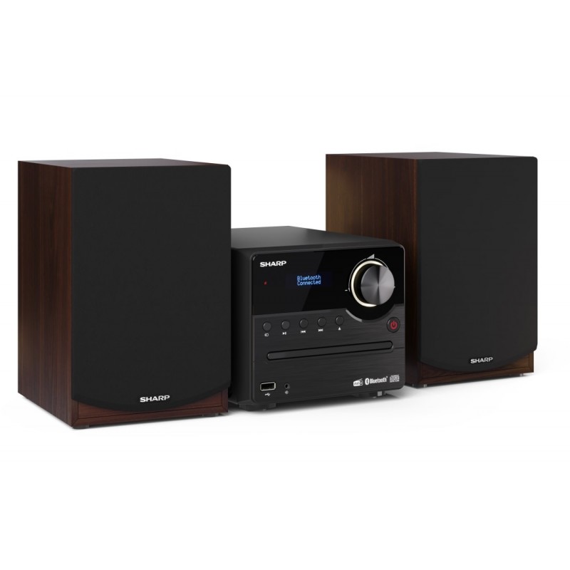 Sharp Hi-Fi Micro System XL-B517D(BR) Brown USB port AUX in Bluetooth CD player FM radio Wireless