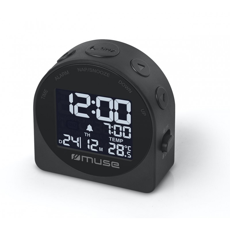 Muse Portable Travelling Alarm Clock M-09C Black