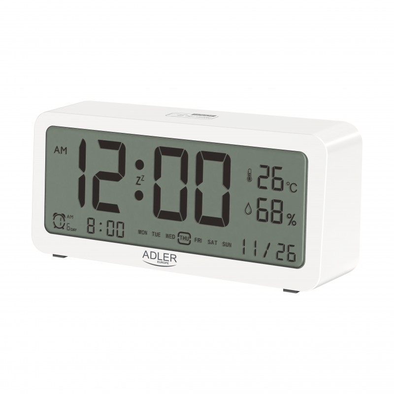 Adler Alarm Clock AD 1195w Alarm function White