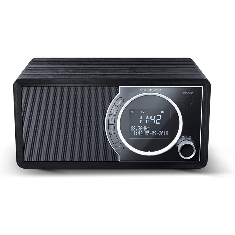 Sharp DR-450(BK) Digital Radio, FM/DAB/DAB+, Bluetooth 4.2, Alarm function, Midnight Black Sharp Digital Radio |