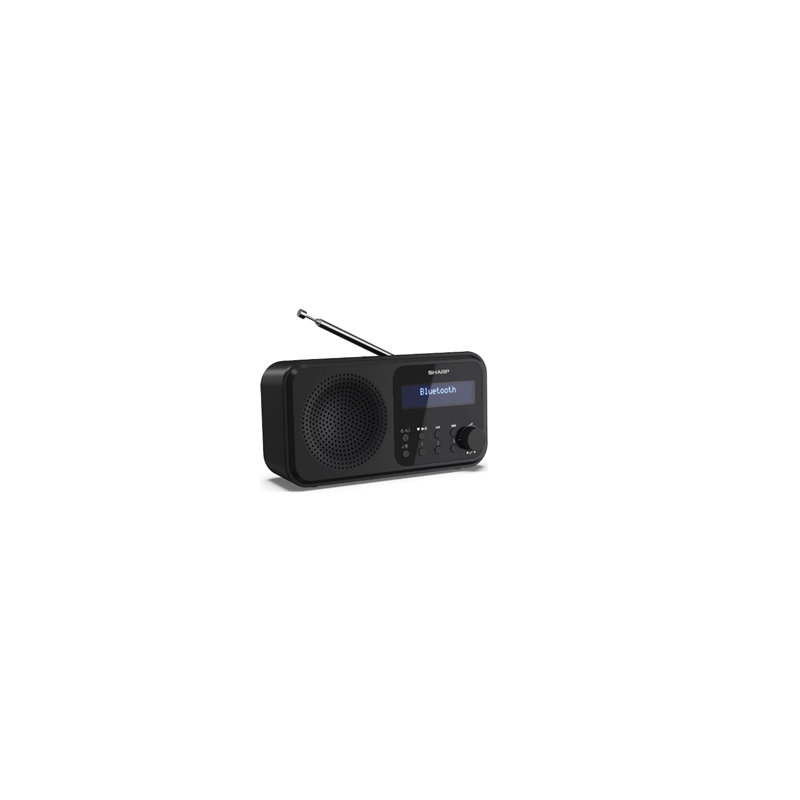 Sharp DR-P420(BK) Tokyo Portable Digital Radio, FM/DAB/DAB+, Bluetooth 5.0, USB or Battery Powered, Midnight Black |