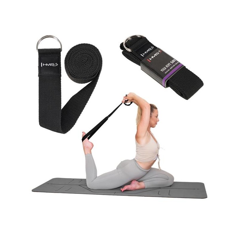 SJ01 YOGA STRAP BLACK HMS