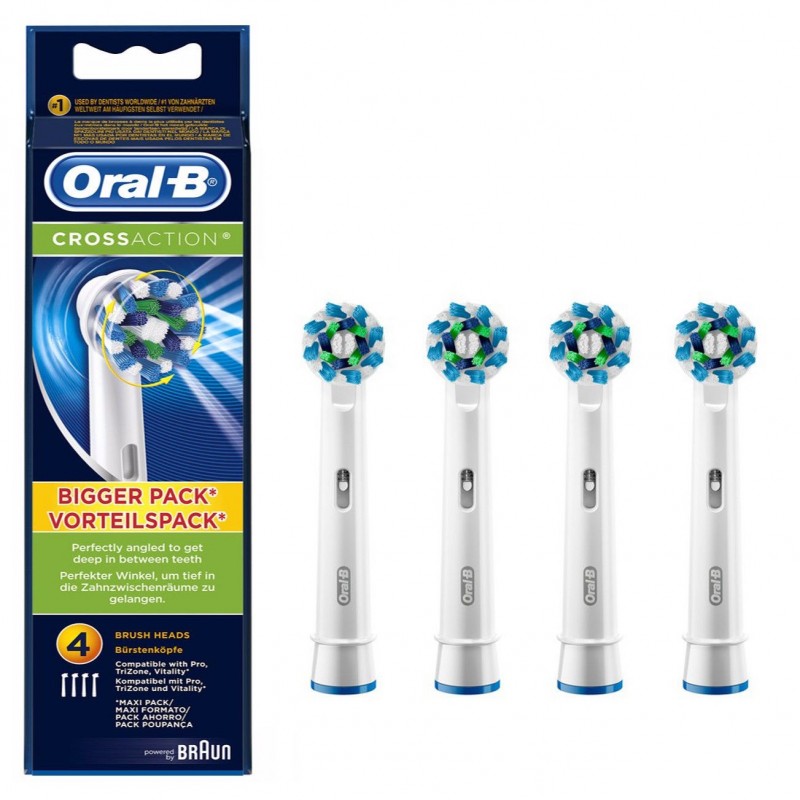 Oral-B Toothbrush replacement EB50-4 Heads For adults Number of brush heads included 4 Number of teeth