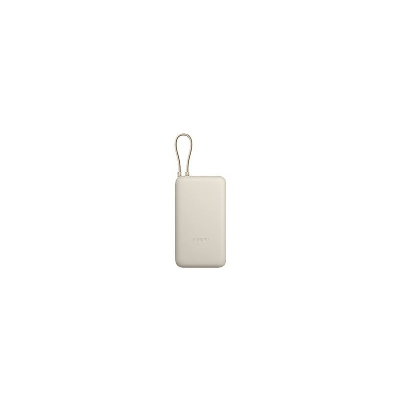 Xiaomi 33W Power Bank (Integrated Cable) 20000 mAh USB-C/USB-C cable/USB-A Tan