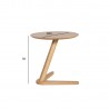 Side table LANA D50xH50cm, oak