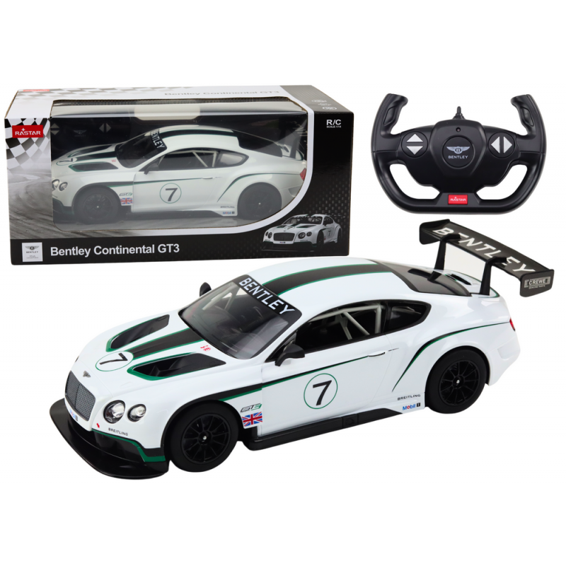 RC Sports Car 1:14 Bentley Continental GT3 White