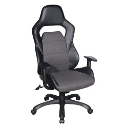 Рабочий стул COMFORT черный серый