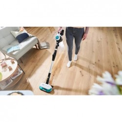 Cordless 2-in-1 hoover, vacuuming and mopping Unlimited 7 ProHygienic Aqua White