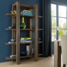 Shelf TURIN 120x43xH180cm, smoky oak