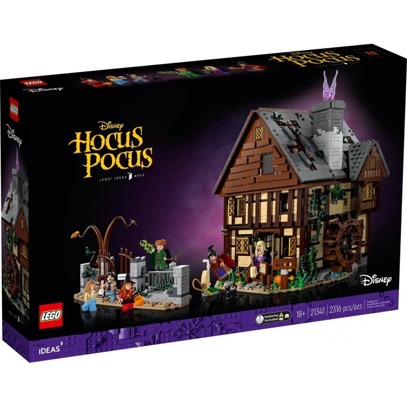 LEGO IDEAS 21341 Disney Hocus Pocus - The Sanderson Sisters’ Cottage