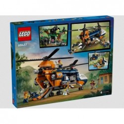 LEGO City 60437 Jungle explorer helicopter in base camp