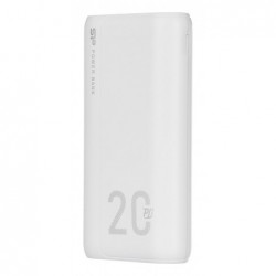 SILICON POWER QS15 Powerbank External battery 20000 mAh 2x USB QC 3.0 1x USB-C PD (SP20KMAPBKQS150W) White