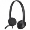 Logitech H340 USB Computer Headset Wired Head-band Office/Call center USB Type-A Black