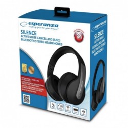 Esperanza EH240 Bluetooth headphones Headband, Black