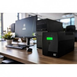 Green Cell UPS02 uninterruptible power supply (UPS) Line-Interactive 0.8 kVA 480 W 2 AC outlet(s)