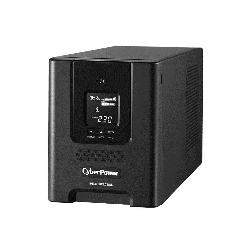 CyberPower PR3000ELCDSL uninterruptible power supply (UPS) Line-Interactive 3 kVA 2700 W 9 AC outlet(s)