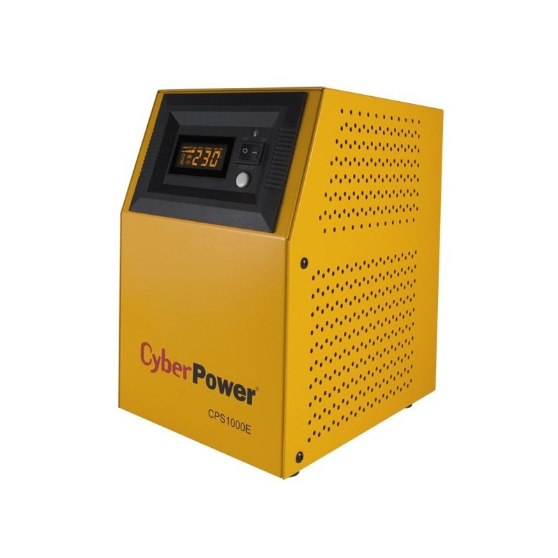 CyberPower CPS1000E uninterruptible power supply (UPS) Double-conversion (Online) 1 kVA 700 W 2 AC outlet(s)