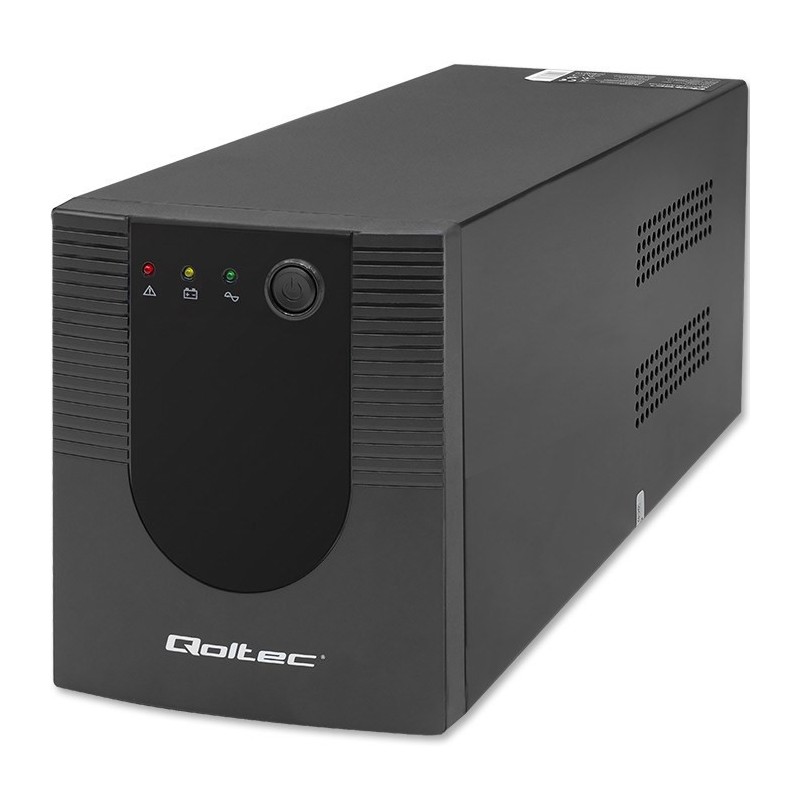 Qoltec 53776 uninterruptible power supply (UPS) Line-Interactive 1.5 kVA 900 W 4 AC outlet(s)