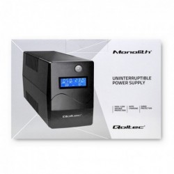 Qoltec Monolith uninterruptible power supply (UPS) Double-conversion (Online) 0.45 kVA 240 W 2 AC outlet(s)