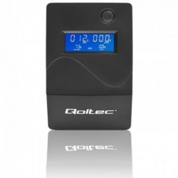 Qoltec Monolith uninterruptible power supply (UPS) Double-conversion (Online) 0.45 kVA 240 W 2 AC outlet(s)