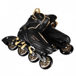 NA22151 INLINE SKATES ARMOUR BLACK GOLD SIZE 38  NILS EXTREME