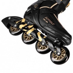 NA22151 INLINE SKATES ARMOUR BLACK GOLD SIZE 39  NILS EXTREME