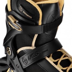 NA22151 INLINE SKATES ARMOUR BLACK GOLD SIZE 39  NILS EXTREME