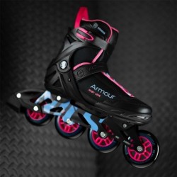 NA22151 INLINE SKATES ARMOUR BLACK PINK SIZE 38  NILS EXTREME