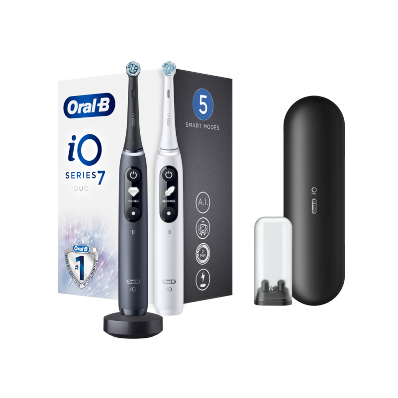 Oral-B Electric toothbrush iO 7 Duo Pack Rechargeable For adults Number of brush heads included 2 Number of