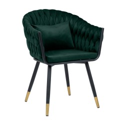 Chair FLORA dark green