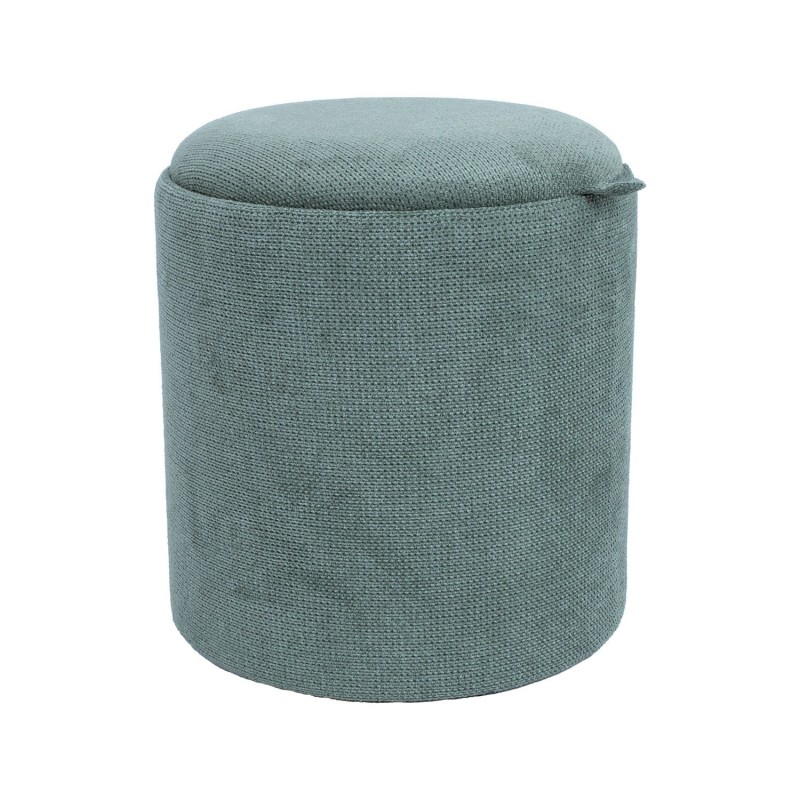 Ottoman  table HIRO D34,5xH37cm, green, with storage and tray