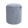 Ottoman  table HIRO D34,5xH37cm, grey, with storage and tray