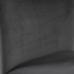 Стул TURIN 57x51xH80см, обитое сиденье и спинка покрыты темно-серой бархатной тканью, светлые дубовые ножки
