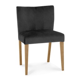 Chair TURIN dark grey light oak