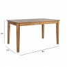 Bar table THOMAS 180x100xH92cm, birch