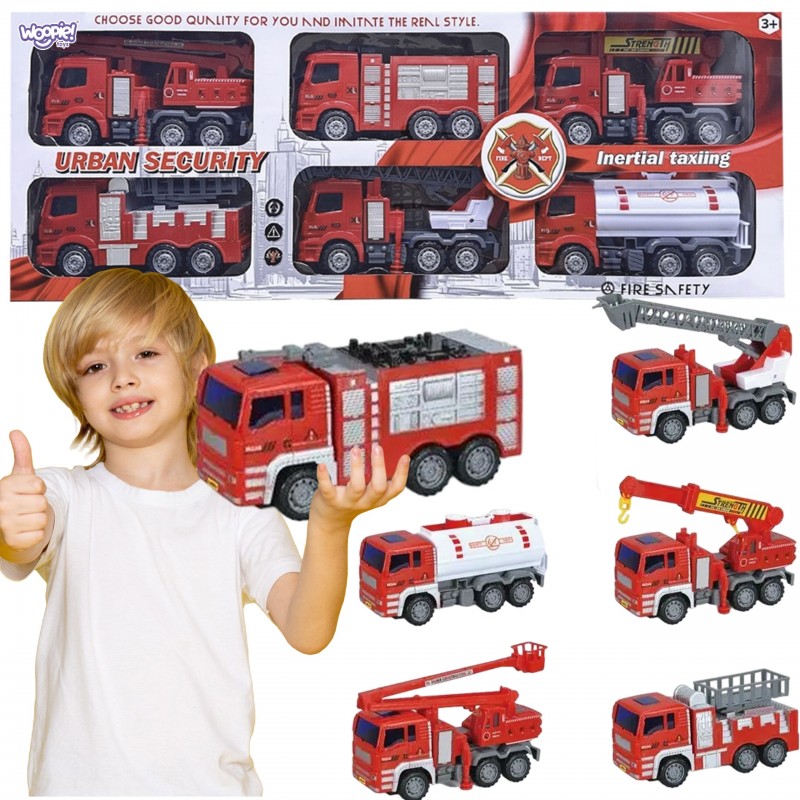 WOOPIE Fire Department Cars Set 6in1