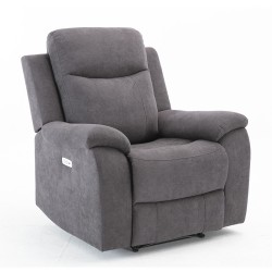 Recliner armchair MILO, grey