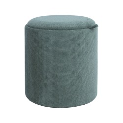 Ottoman  table HIRO D39xH44cm, green, with storage and tray